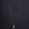 201 Stainless Steel Pendants Necklaces NJEW-S105-JN703-45-2-2