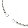 Iron Rhinestone Strass Chains Bracelet Makings AJEW-JB01170-2