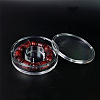 Flat Round Acrylic Single Bracelet Display Boxes PW-WG85D5E-01-1