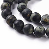 Natural Green Jasper Beads Strands G-T106-066-3