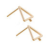 Brass Stud Earring Findings KK-BC0003-74G-1