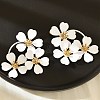 Alloy Stud Earrings EJEW-K304-06-4