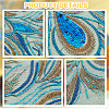 Peacock Tail Pattern Polyester Lace Computerized Embroidery Ornament Accessories DIY-WH0308-234B-5
