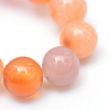 Round Dyed Natural Red Agate Bead Strands LS-G-R345-6mm-09-4