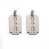 Tarnish Resistant 201 Stainless Steel Blade Pendants STAS-I032-069B-1