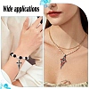 16Pcs 8 Colors Alloy Rhinestone Cross Pendants ENAM-YW0008-03-6