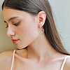 16Pcs 2 Colors 201 Stainless Steel Huggie Hoop Earrings Findings STAS-BBC0008-39E-5