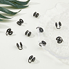 10Pcs Stainless Steel Spiral Pad Cuff Earrings EJEW-HS0001-03EB-5