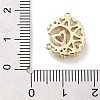 Brass Micro Pave Cubic Zirconia Pendants ZIRC-L104-007G-2