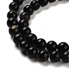 Natural Golden Sheen Obsidian Beads Strands G-C068-6mm-9-2