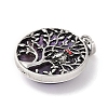 Natural Amethyst Tree of Life with Owl Pendants G-L524-15AS-06-2