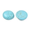 Craft Findings Dyed Synthetic Turquoise Gemstone Flat Back Dome Cabochons TURQ-S266-20mm-01-1