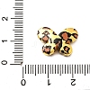 Electroplate & Spay Painted Acrylic Beads OACR-S043-05A-01-3