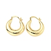 Rack Plating Brass Chunky Hoop Earrings for Women EJEW-G288-35F-G-1