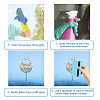 Waterproof PVC Colored Laser Stained Window Film Adhesive Stickers DIY-WH0256-085-3