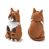 Maine Coon Cat Shape Food Grade Silicone Focal Beads SL-CBAAE23-03-2