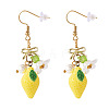 304 Stainless Steel Dangle Earrings EJEW-TAC00031-01-1