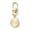 Smiling Face Enamel Pendant Decorations KEYC-WH0036-08LG-01-2