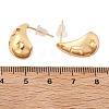 Brass Teardrop Stud Earrings EJEW-K286-08G-5