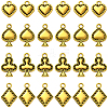 72Pcs 4 Styles Tibetan Style Alloy Pendants FIND-SC0019-40AG-1