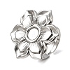 Adjustable 304 Stainless Steel Open Cuff Ring Components STAS-P403-01A-P-1