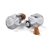 Square Glass Cork Bottles Ornament GLAA-D002-04A-2