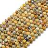 Natural Yellow Crazy Agate Beads Strands G-P573-A20-01-2