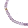 10Pcs 5 Styles Natural Amethyst & Amazonite & Sodalite & Rhodonite & Tiger Eye & Glass Seed Beaded Stretch Bracelets BJEW-JB12545-6