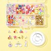 DIY Alloy Enamel Pendants & Acrylic & Glass Seed Beads Bracelets Jewelry Making Kits DIY-FS0006-23-7