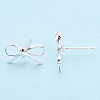 Brass Stud Earring Findings LS-X-KK-S350-013S-3