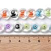 Handmade Evil Eye Lampwork Beads Strands LAMP-F035-15C-4