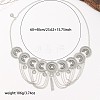 Ethnic Style Alloy Crystal Rhinestone Coin Link Chain Tassel Waist Belly Chains for Dancer FS-WG3C509-02-2