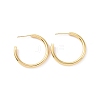 Brass Simple Ring Stud Earrings EJEW-P206-06G-1