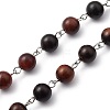 Handmade Wooden Beads Chains AJEW-JB00746-4