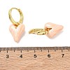 Brass Enamel Dangle Hoop Earrings for Women KK-CBA760A-06G-01-5