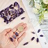 SUPERFINDINGS 50Pcs Natural Amethyst Pendants FIND-FH0005-16-3