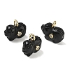 Natural Obsidian Carved Pendants GG-CBA105B-03H-G-1