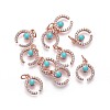 Brass Charms KK-F783-08RG-1