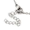 Non-Tarnish 306 Stainless Steel Pendant Necklace for Women NJEW-Q772-01P-09-3