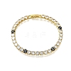 Brass Enamel Link & Charm Bracelets BJEW-Z094-02G-02A-4