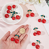 10Pcs Opaque Alloy Acrylic Pendants FIND-SC0020-49-3