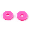 Handmade Polymer Clay Beads X-CLAY-R067-6.0mm-31-4