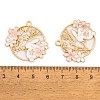 Rack Plating Alloy Enamel Pendants FIND-A040-05B-03G-3