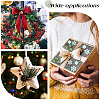 Gorgecraft 100Pcs Mistletoe/Holly Leaf Cloth Ornament Accessories DIY-GF0007-15-5