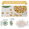 Cheriswelry 260Pcs 13 Style CCB Plastic with Rhinestones Cabochons FIND-CW0001-10-4