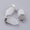 Natural Quartz Crystal Pointed Pendants G-E442-03U-1