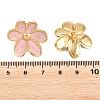 Valentine's Day 304 Stainless Steel Enamel Stud Earrings for Women EJEW-K331-01G-01-3