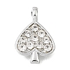 UV Plating Alloy Crystal Rhinestone Pendants RB-CBAD37D-04P-1