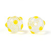 Handmade Foil Lampwork Beads Strands FOIL-T008-02G-3