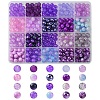 DIY Round Glass Beads Jewelry Making Finding Kits DIY-YW0009-33E-1